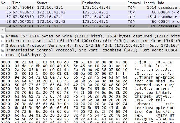 Monitoring with Wireshark